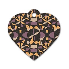 Abstract Pattern Geometric Backgrounds   Dog Tag Heart (one Side) by Eskimos