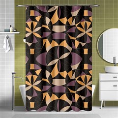 Abstract Pattern Geometric Backgrounds   Shower Curtain 48  X 72  (small)  by Eskimos