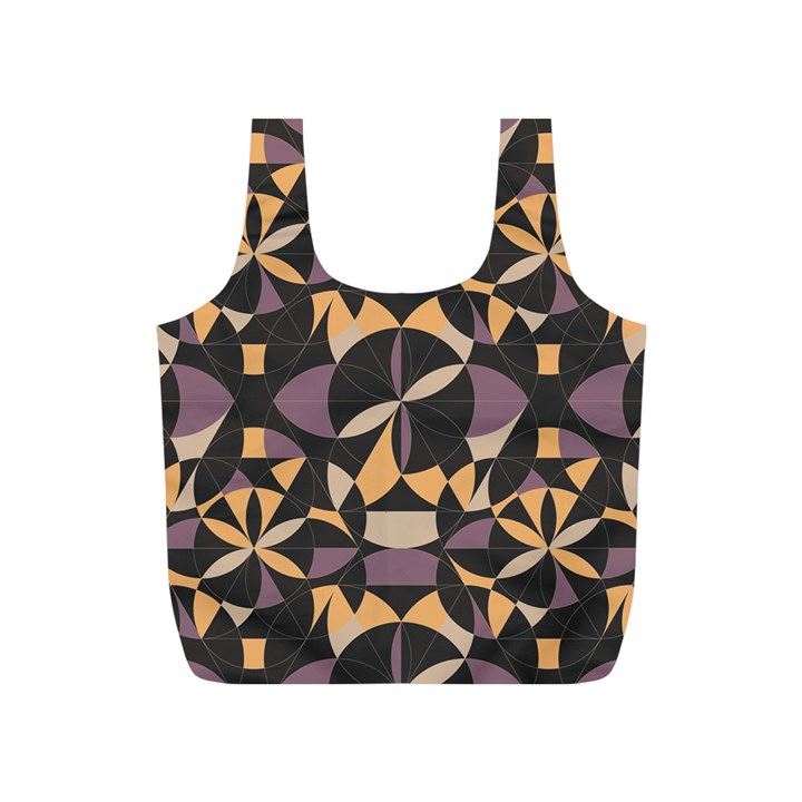 Abstract pattern geometric backgrounds   Full Print Recycle Bag (S)