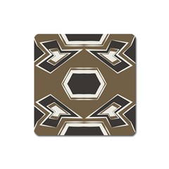 Abstract Pattern Geometric Backgrounds   Square Magnet by Eskimos