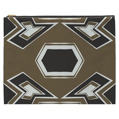 Abstract Pattern Geometric Backgrounds   Cosmetic Bag (xxxl)