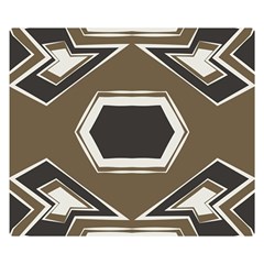 Abstract Pattern Geometric Backgrounds   Double Sided Flano Blanket (small)  by Eskimos