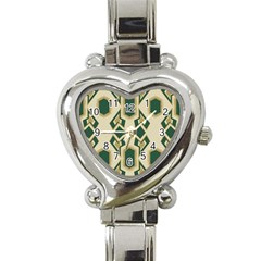 Abstract Pattern Geometric Backgrounds   Heart Italian Charm Watch by Eskimos