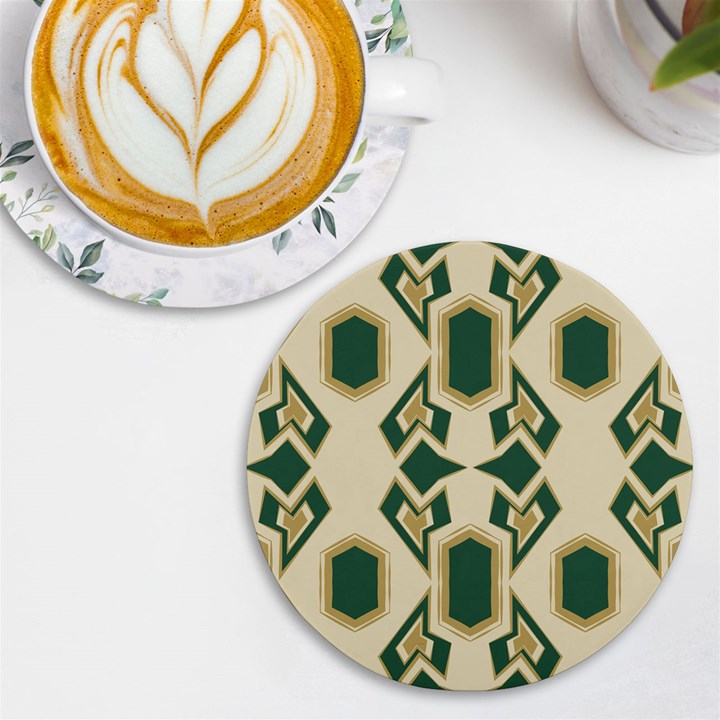 Abstract pattern geometric backgrounds   UV Print Round Tile Coaster