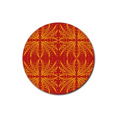 Abstract Pattern Geometric Backgrounds   Rubber Coaster (round) by Eskimos