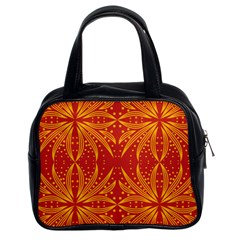 Abstract Pattern Geometric Backgrounds   Classic Handbag (two Sides) by Eskimos