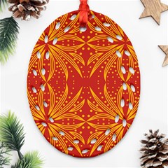 Abstract Pattern Geometric Backgrounds   Oval Filigree Ornament (two Sides) by Eskimos