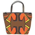 Abstract pattern geometric backgrounds   Bucket Bag Front