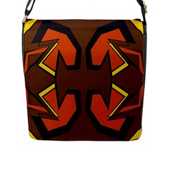 Abstract Pattern Geometric Backgrounds   Flap Closure Messenger Bag (l) by Eskimos