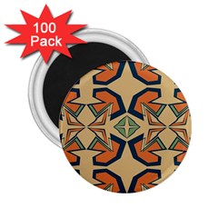 Abstract Pattern Geometric Backgrounds   2 25  Magnets (100 Pack)  by Eskimos