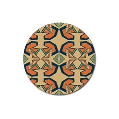 Abstract Pattern Geometric Backgrounds   Magnet 3  (round) by Eskimos