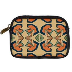 Abstract Pattern Geometric Backgrounds   Digital Camera Leather Case by Eskimos