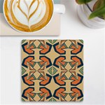 Abstract pattern geometric backgrounds   UV Print Square Tile Coaster  Front