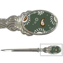 Floral Pattern Paisley Style Paisley Print  Doodle Background Letter Opener by Eskimos