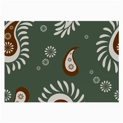 Floral Pattern Paisley Style Paisley Print  Doodle Background Large Glasses Cloth (2 Sides) by Eskimos