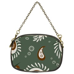 Floral Pattern Paisley Style Paisley Print  Doodle Background Chain Purse (one Side) by Eskimos