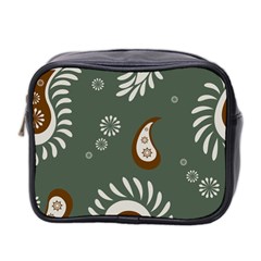 Floral Pattern Paisley Style Paisley Print  Doodle Background Mini Toiletries Bag (two Sides) by Eskimos