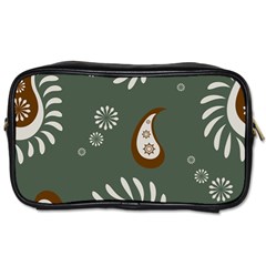 Floral Pattern Paisley Style Paisley Print  Doodle Background Toiletries Bag (one Side) by Eskimos