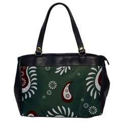 Floral Pattern Paisley Style Paisley Print  Doodle Background Oversize Office Handbag by Eskimos