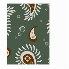 Floral Pattern Paisley Style Paisley Print  Doodle Background Large Garden Flag (two Sides) by Eskimos