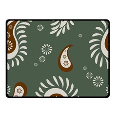 Floral Pattern Paisley Style Paisley Print  Doodle Background Double Sided Fleece Blanket (small)  by Eskimos