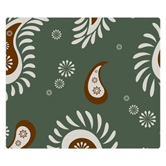 Floral Pattern Paisley Style Paisley Print  Doodle Background Double Sided Flano Blanket (small)  by Eskimos