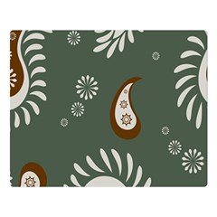 Floral Pattern Paisley Style Paisley Print  Doodle Background Double Sided Flano Blanket (large)  by Eskimos