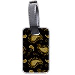 Floral pattern paisley style Paisley print  Doodle background Luggage Tag (two sides) Back