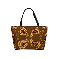 Floral Pattern Paisley Style Paisley Print  Doodle Background Classic Shoulder Handbag by Eskimos