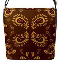 Floral Pattern Paisley Style Paisley Print  Doodle Background Flap Closure Messenger Bag (s) by Eskimos