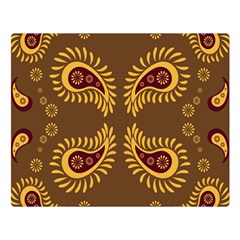 Floral Pattern Paisley Style Paisley Print  Doodle Background Double Sided Flano Blanket (large)  by Eskimos