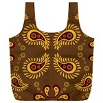 Floral pattern paisley style Paisley print  Doodle background Full Print Recycle Bag (XXXL) Back