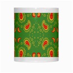 Floral pattern paisley style Paisley print  Doodle background White Mugs Center