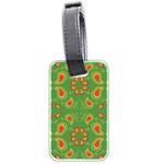 Floral pattern paisley style Paisley print  Doodle background Luggage Tag (two sides) Front