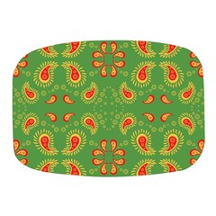 Floral Pattern Paisley Style Paisley Print  Doodle Background Mini Square Pill Box by Eskimos