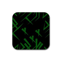 Abstract Pattern Geometric Backgrounds   Rubber Coaster (square) by Eskimos