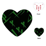 Abstract pattern geometric backgrounds   Playing Cards Single Design (Heart) Front