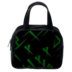 Abstract Pattern Geometric Backgrounds   Classic Handbag (one Side) by Eskimos