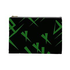 Abstract Pattern Geometric Backgrounds   Cosmetic Bag (large) by Eskimos