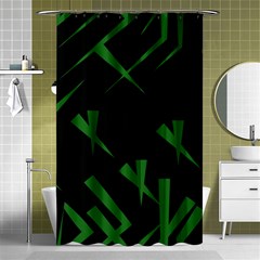 Abstract Pattern Geometric Backgrounds   Shower Curtain 48  X 72  (small)  by Eskimos