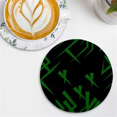 Abstract Pattern Geometric Backgrounds   Uv Print Round Tile Coaster by Eskimos