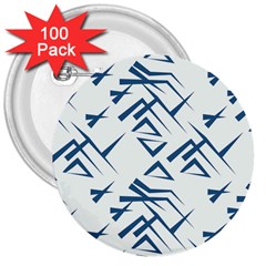 Abstract Pattern Geometric Backgrounds   3  Buttons (100 Pack)  by Eskimos