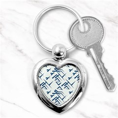 Abstract Pattern Geometric Backgrounds   Key Chain (heart) by Eskimos