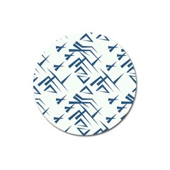 Abstract Pattern Geometric Backgrounds   Magnet 3  (round) by Eskimos