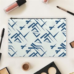 Abstract Pattern Geometric Backgrounds   Cosmetic Bag (large) by Eskimos