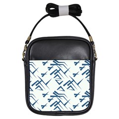 Abstract Pattern Geometric Backgrounds   Girls Sling Bag by Eskimos