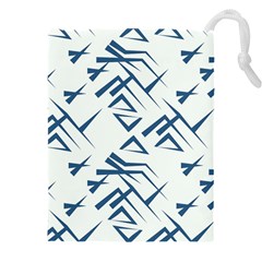 Abstract Pattern Geometric Backgrounds   Drawstring Pouch (5xl) by Eskimos