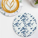 Abstract pattern geometric backgrounds   UV Print Round Tile Coaster Front