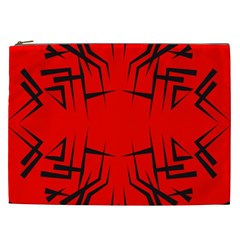 Abstract Pattern Geometric Backgrounds   Cosmetic Bag (xxl) by Eskimos