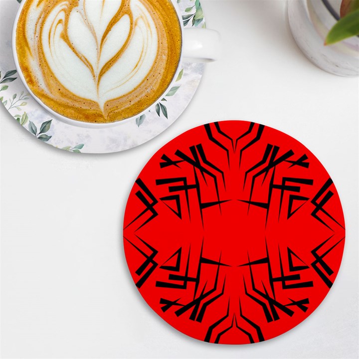 Abstract pattern geometric backgrounds   UV Print Round Tile Coaster